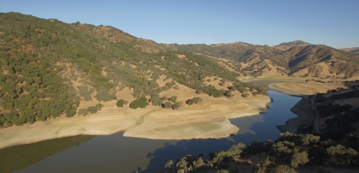 The Pacheco Reservoir in Santa Clara County, CA.