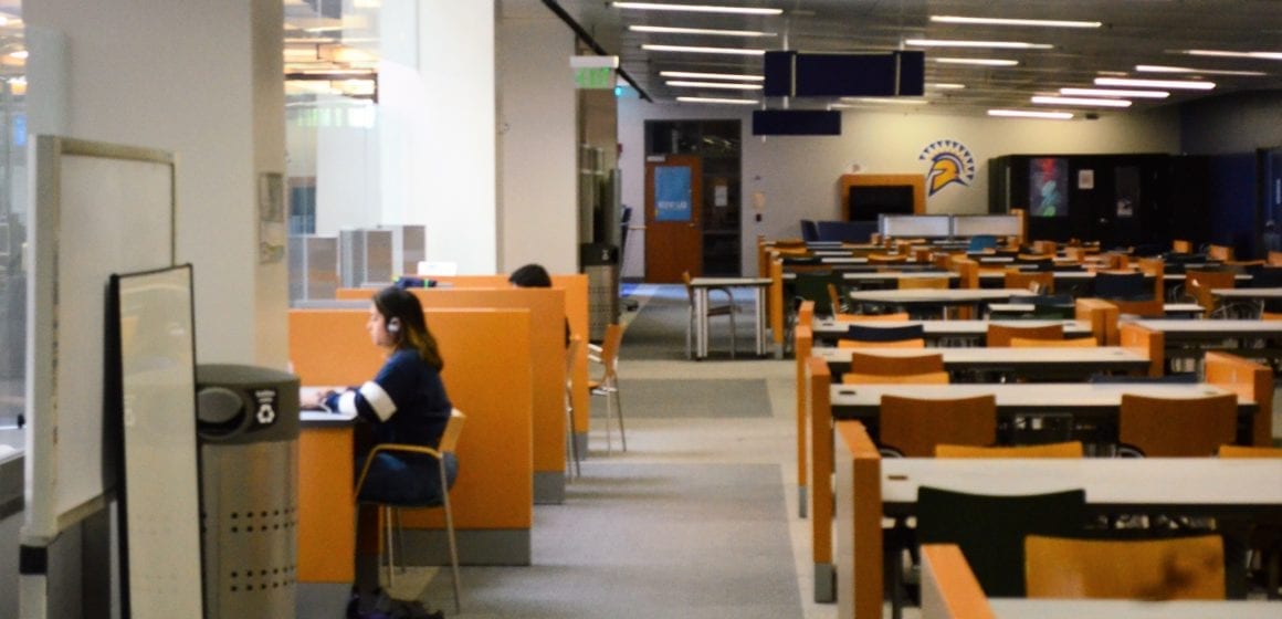 Students study at the Dr. Martin Luther King Jr. Library at San Jose State University in this file photo.