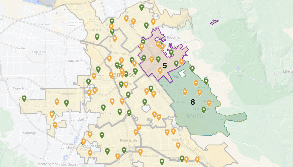 Map of San Jose