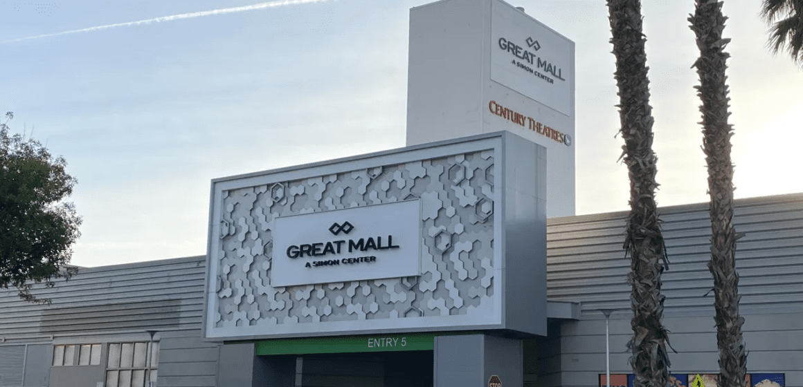 Exterior entrance to Milpitas Great Mall