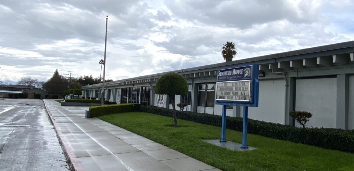 Exterior of Sunnyvale Middle School