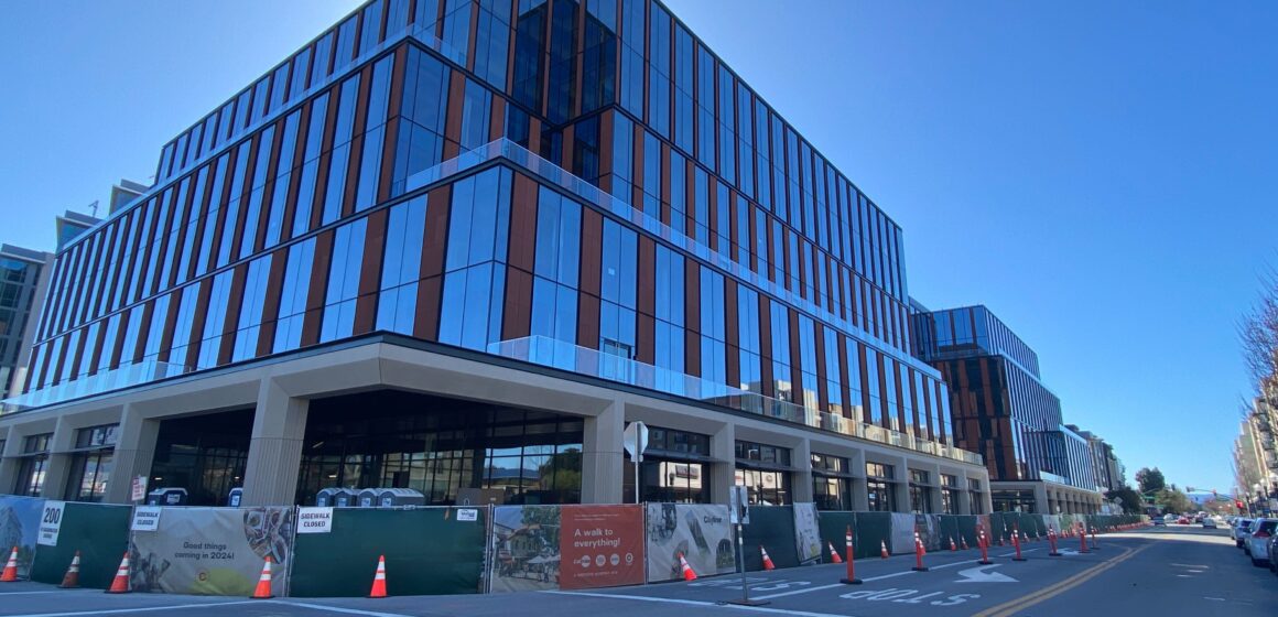 Exterior of apartment building under construction