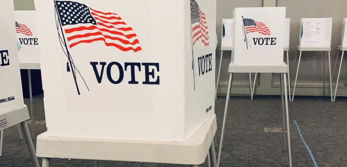 Voting booths inside a elections polling center