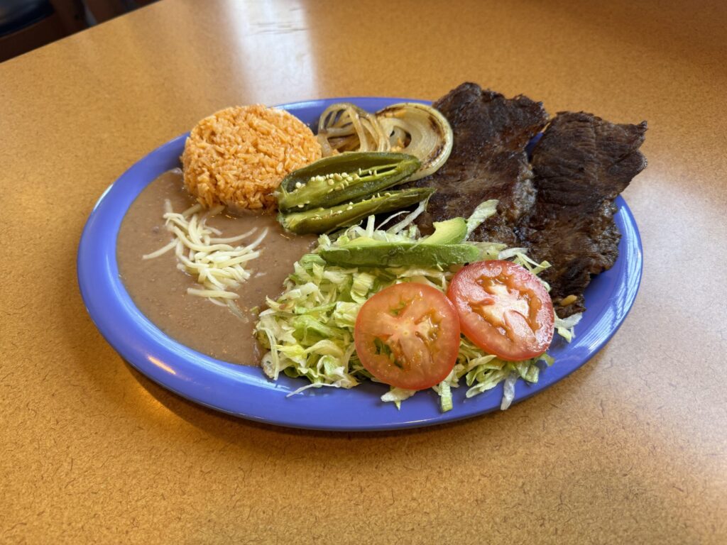 Rib eye steak. Photo by Robert Eliason.