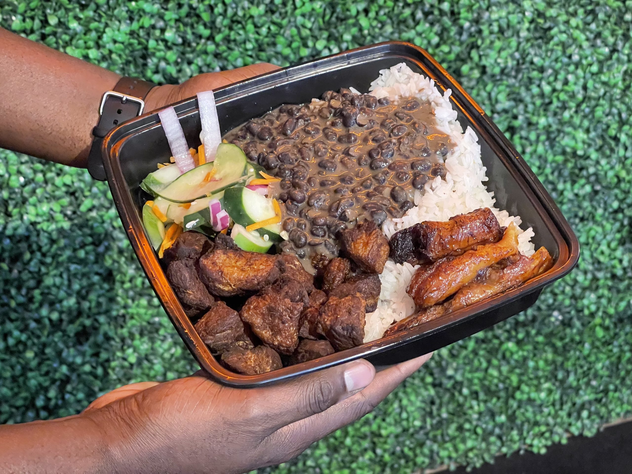 Bang Bang - Fried Pork with rice. Photo by Robert Eliason.