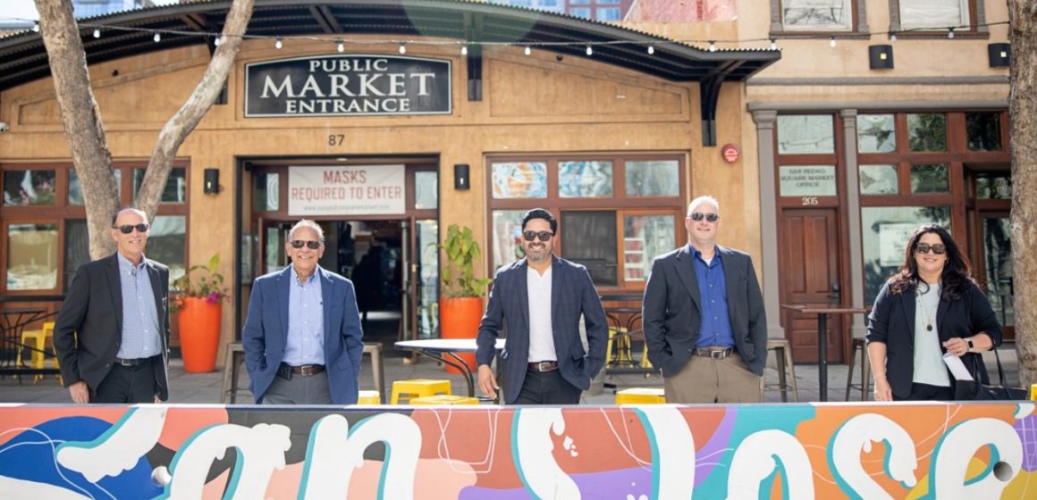 In addition to serving on the San Jose City Council, Sergio Jimenez (center) works as a realtor for Abitano Group at Compass. Photo courtesy of Sergio Jimenez.