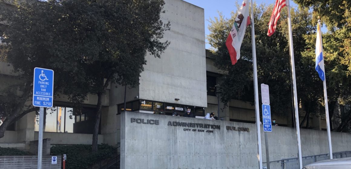 The exterior of the San Jose Police Department