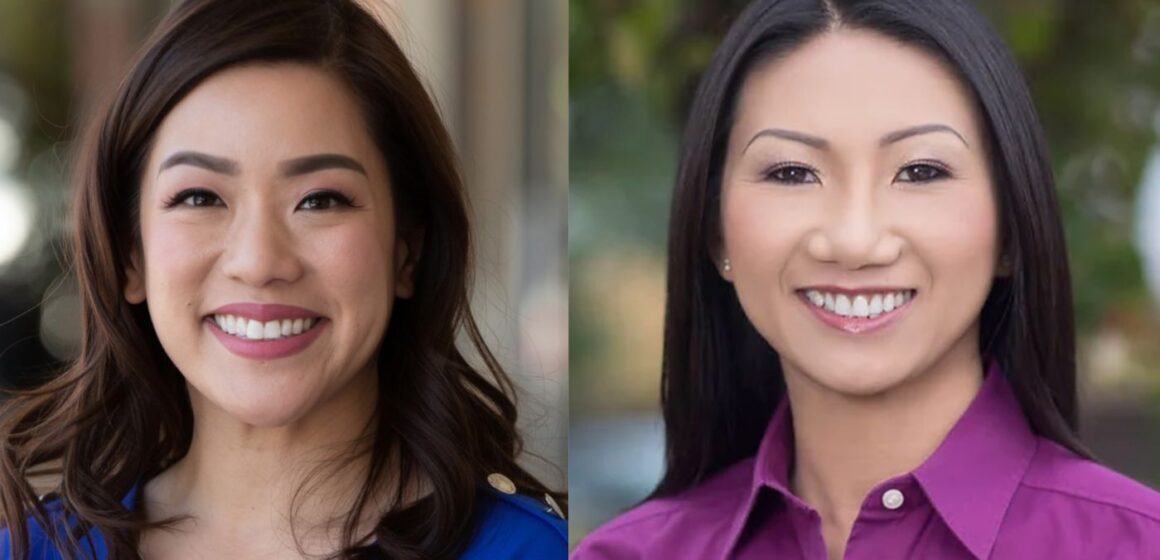 Portrait of two Vietnamese women.