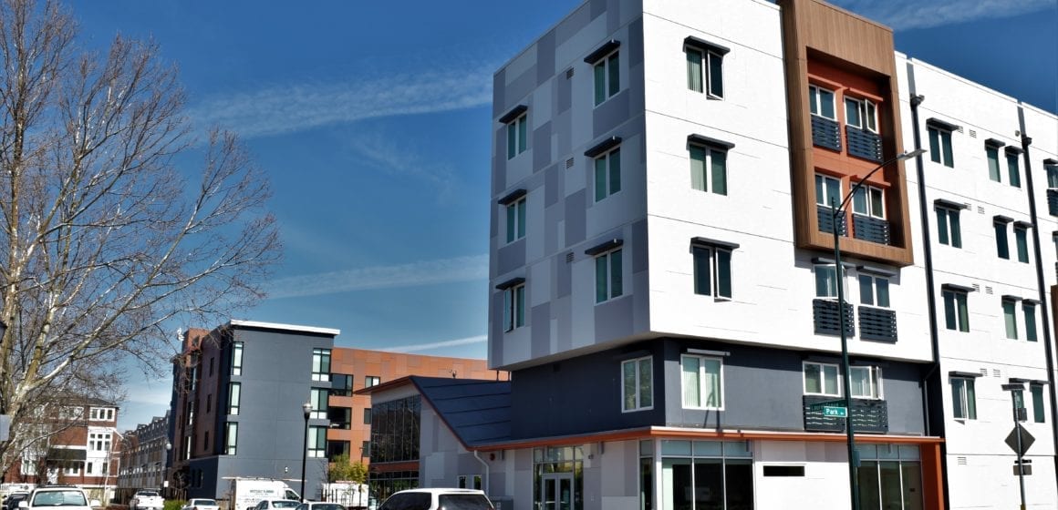 Park Avenue Senior Apartments near Diridon Station has 99 affordable housing units. Photo by Sonya Herrera.